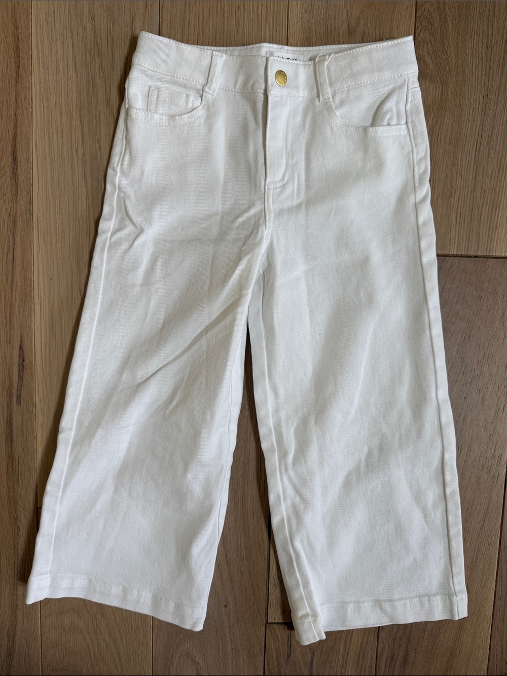 Janie and Jack White Wide-Leg Kids Jeans